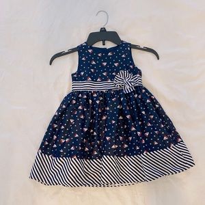 Maggie Zoe girls 4th of July Sailboat dress